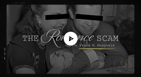 The Romance scam video still