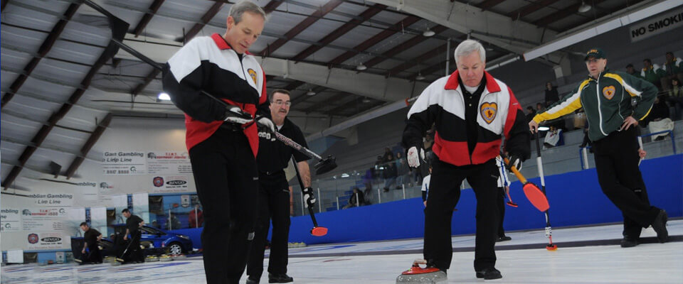 Curling is a very flexible sport that can be taken up by senior Canadians.