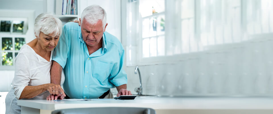 An older Canadian couple is participating in a survey conducted by HomeEquity Bank, on the financial health of older Canadians.